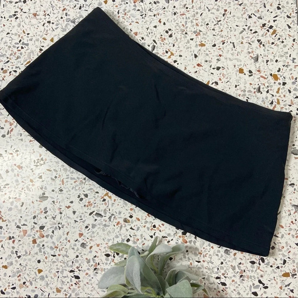 FRENCH RIVIERA | Retro Swim Skirt Minimalist Swimsuit Skort Bottoms Size 12 - Picture 7 of 7